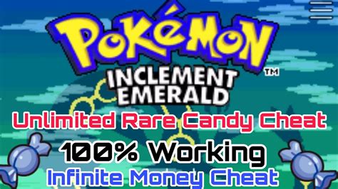 pokemon inclement emerald rare candy cheat.